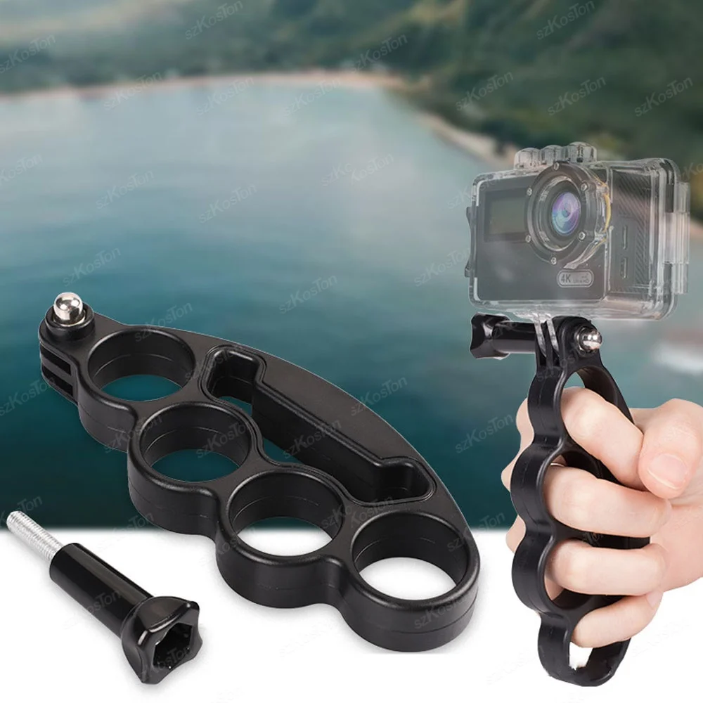 يده البلاستيك أصابع قبضة حلقة Monopod ترايبود جبل الإبهام المسمار حامل الكاميرا اكسسوارات ل GoPro 13 12 11 ل Insta360 #1