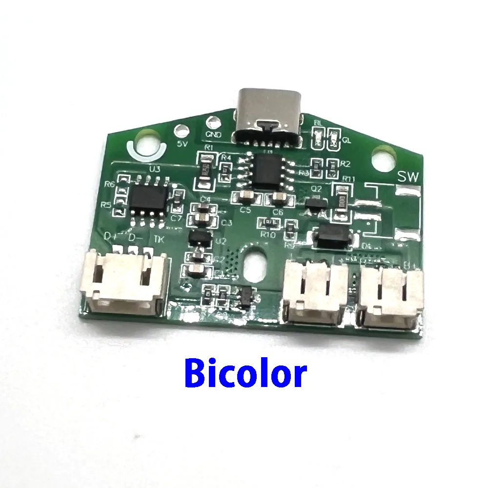 1pcs Type-c Led Touch Small Night Lamp USB 3.7V Lithium Battery Charger Module Charging Board  Monochrome bicolor Connector