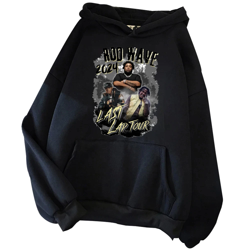 Rod Wave Last Lap Tour 2024 Hoodie Men's Hip Hop Fashion Pullover Sweatshirt Casual Long Sleeve Hooded Gothic Streetwear Unisex