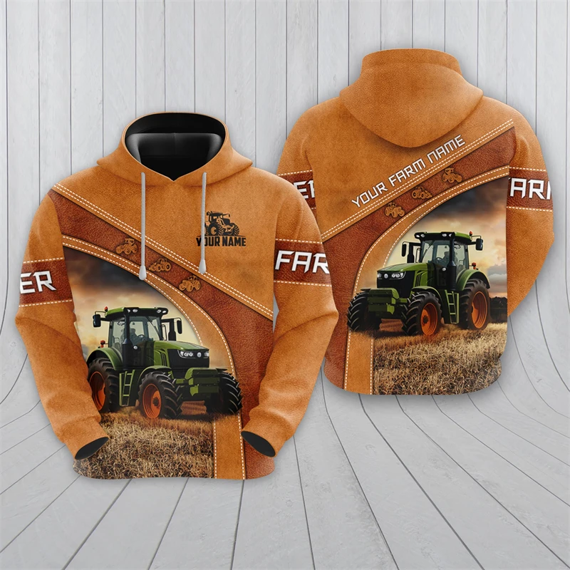 

Farmer Tractor Graphic Sweatshirts Farm Country Lifestyle 3D Print Hoodies For Men Clothes Casual Women Pullovers Boy Tracksuit