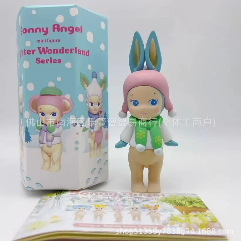 Op voorraad Anime Sonny Angel Blind Box Winter Dreams Series Figuren Ornamenten Poppen Fans Kinderverjaardag Kerstcadeaus Speelgoed