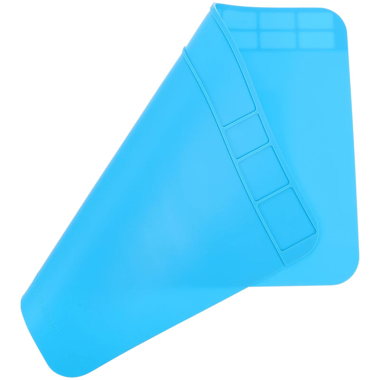 Tapete de mesa de silicone resistente ao calor, plataforma de manutenção, estação de solda, reparo azul