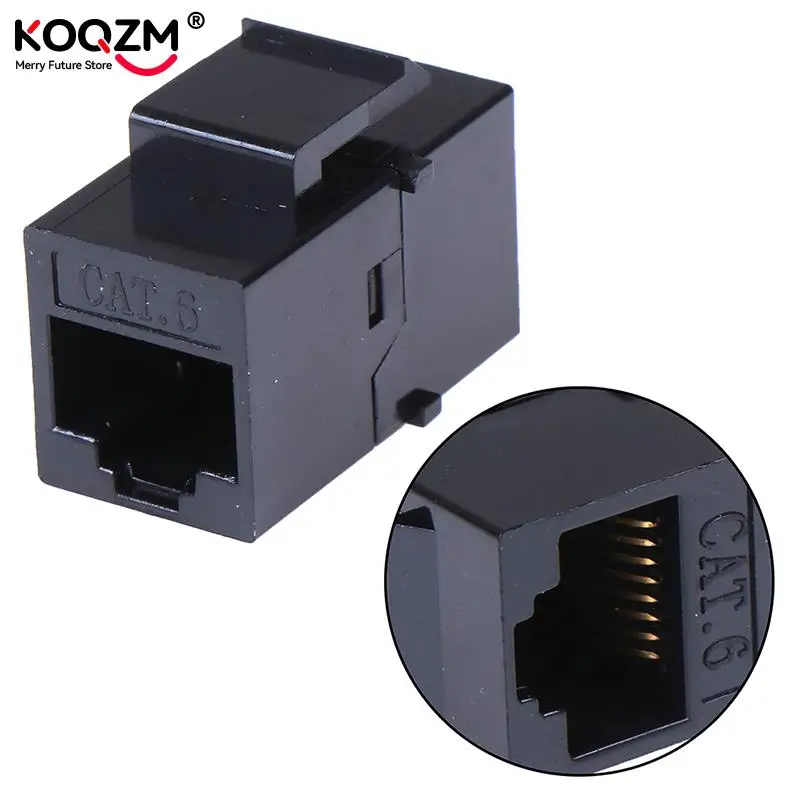 RJ45 Female To UTP Cat5e CAT6 Keystone Jack Inline Coupler Connector Adapter