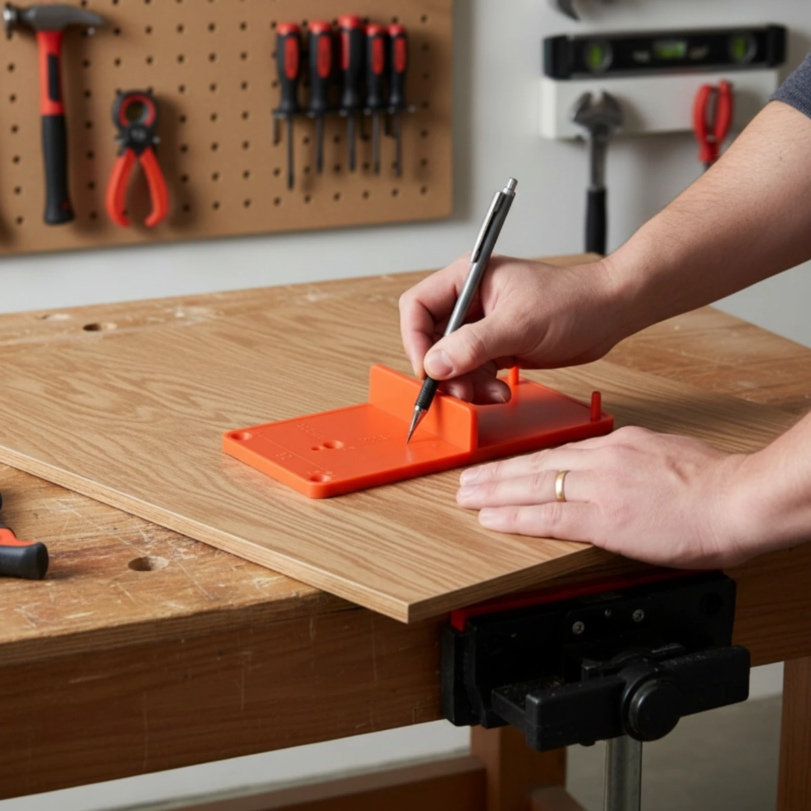 Cabinet Hinge Installation Jig Accurate Cabinet Hinge Jig Hardware Tool Easy Alignment Plastic