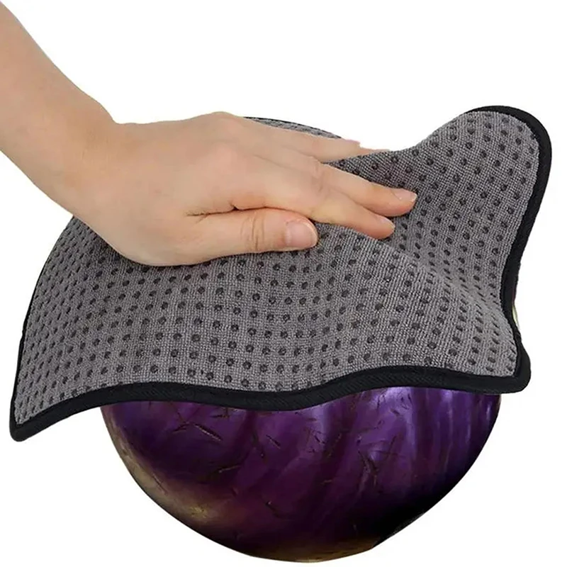 Picture 4: New Microfiber Bowling Cleaning Towel Nonslip Bowling Shammy Pad Washable Dust Debris Remover Polisher Pads Equipment