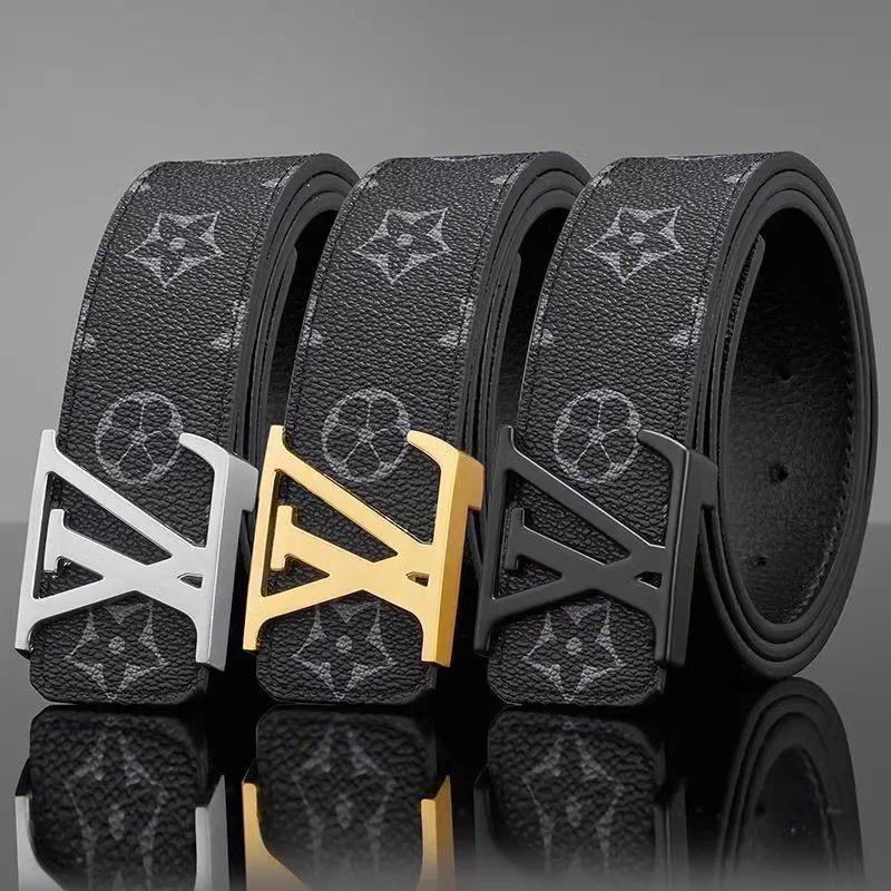 Luxe merk herenriem Hoge kwaliteit lederen zakelijke ontwerper beroemde riemen voor heren Jeansriem Mannelijke metalen gespriem