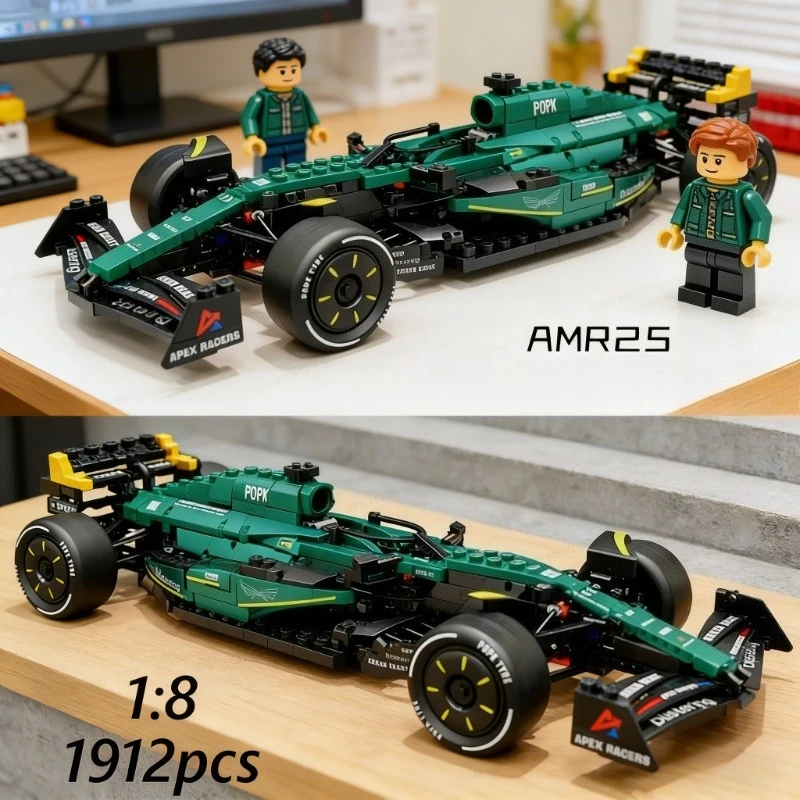

New Technical Classic Performance 1912Pcs Sports Car Building Blocks DIY Assembly Model Set Gift for assembling educational toys