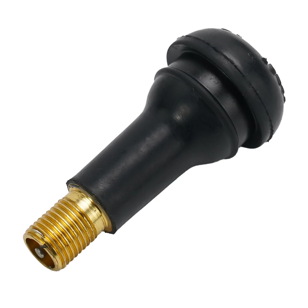 

4X Black TR412 Valve Stems Car Vacuum Tire Nozzle Rubber Tubeless Tr413 Car Valve With Dust Cover Car Accessories