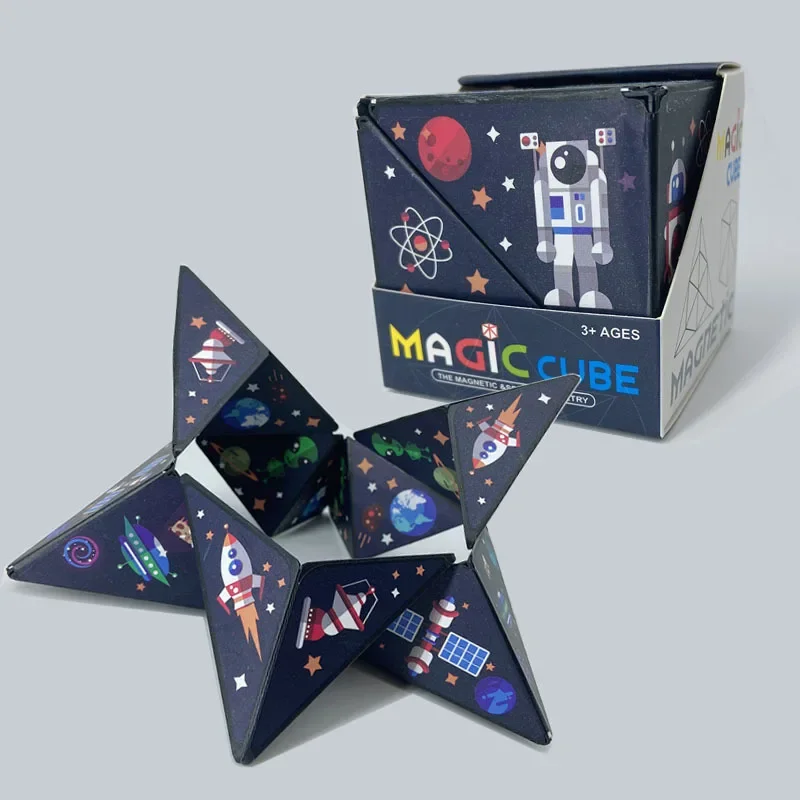 Magic Cube puzzle relief magic cube space