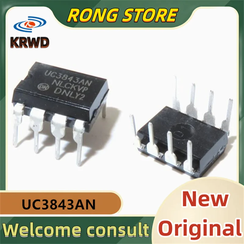 20PCS UC3843AN New original UC3843 DIP-8