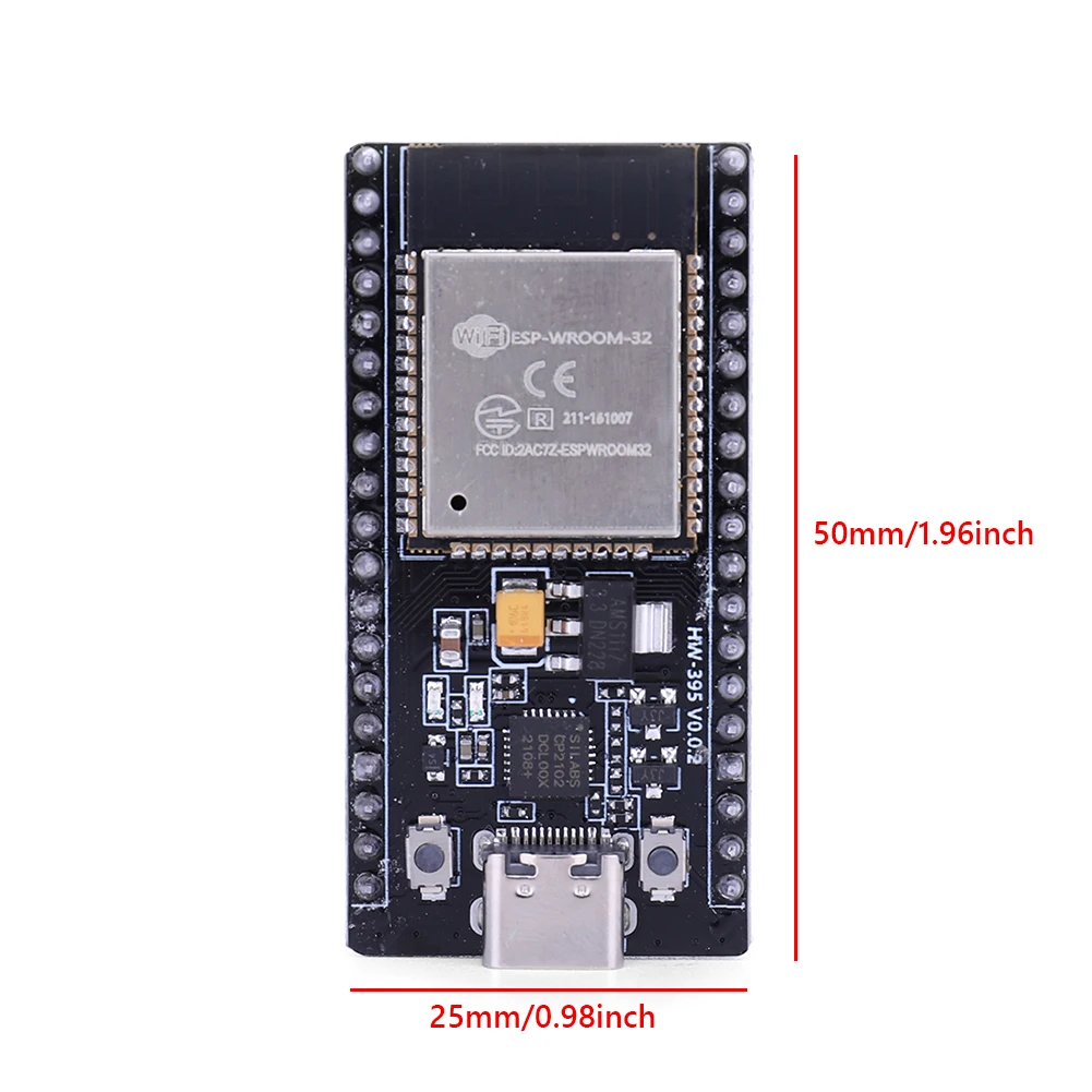 ESP32-WROOM-32 CP2102 مجلس التنمية 32Mbit SPI Flash WiFi بلوتوث متوافق 2412-2484MHz للمنزل الذكي المحمول IoT