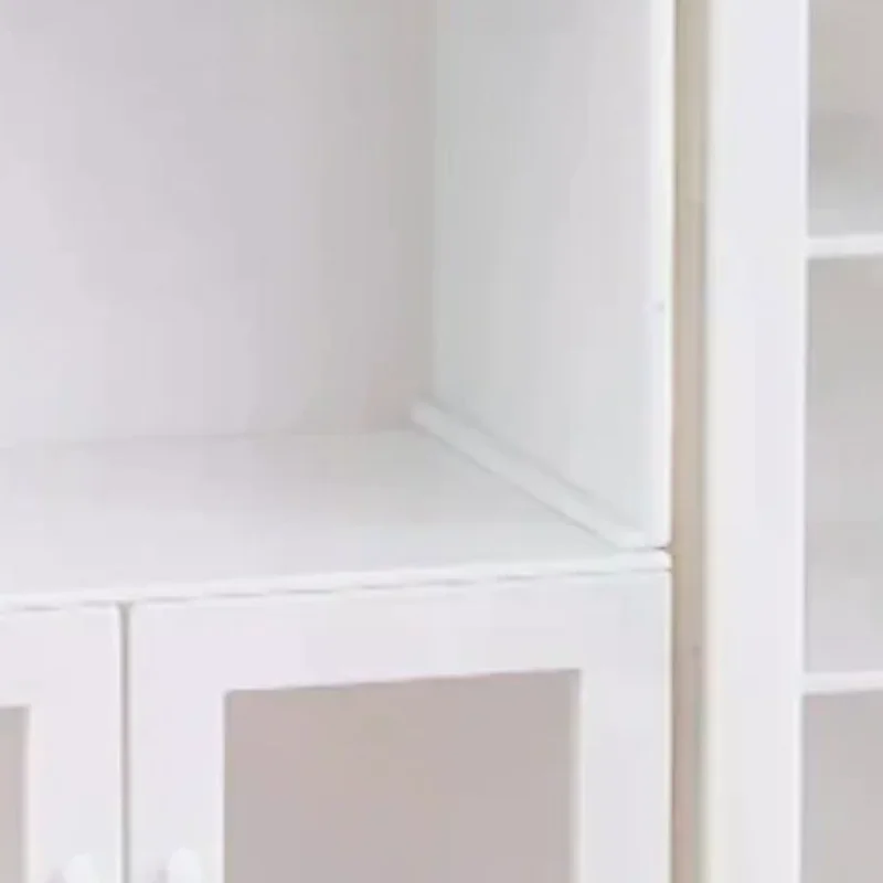 1Set 1:12 Dollhouse Miniature White Cupboard Display Cabinet Storage Lockers Furniture Model Decor Toy Doll House Accessories