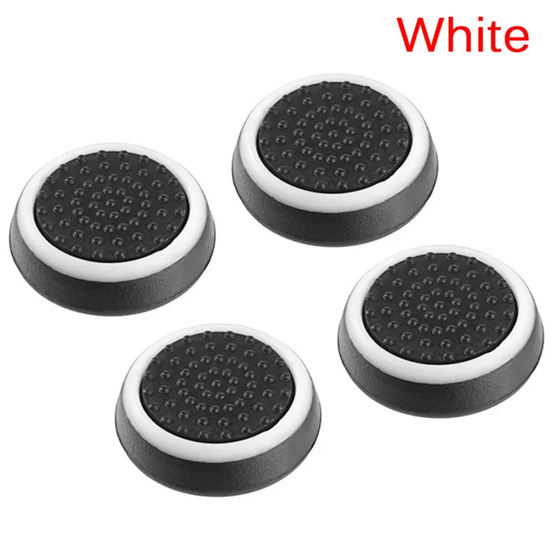 4pcs Soft Rubber Silicone Anti-Slip Thumb Grip Stick Cap Cover Case Skin for Sony Play Station 4 PS 4 PS4 Slim Pro Xbox One 360