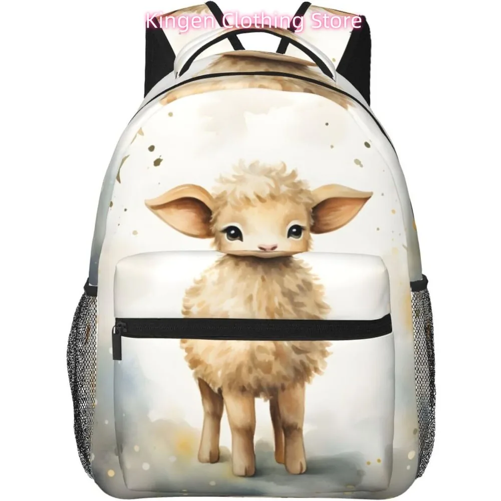 

laptop bag back to school Cute Sheep Lightweight Laptop Backpack Lightweight Multipurpose Travel Casual Daypack Unisex College