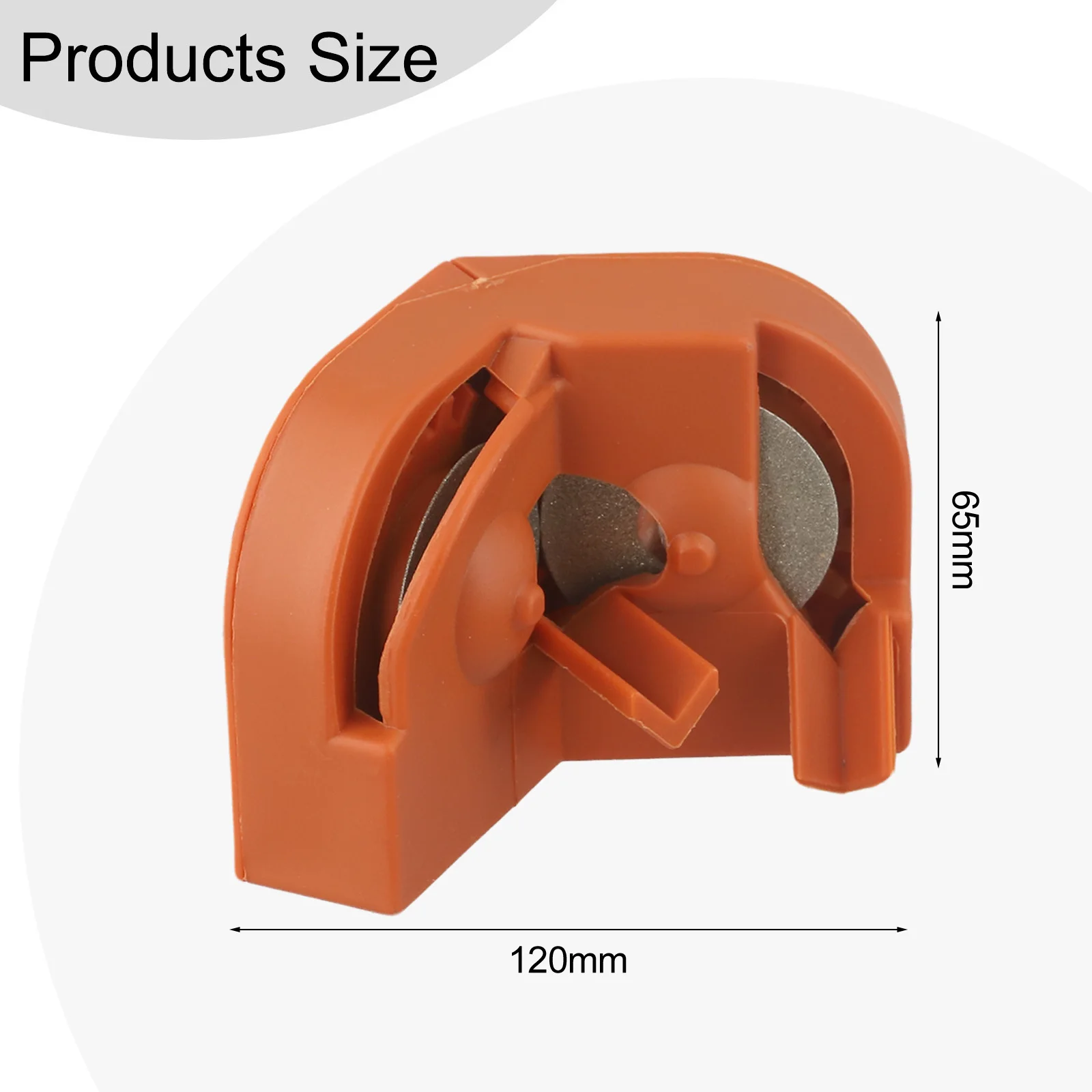 DIY Projects Double-side Drill Sharpener Kitchen Slicer Sharpener Orange Color Plastic Material Three Drill Bit Holder