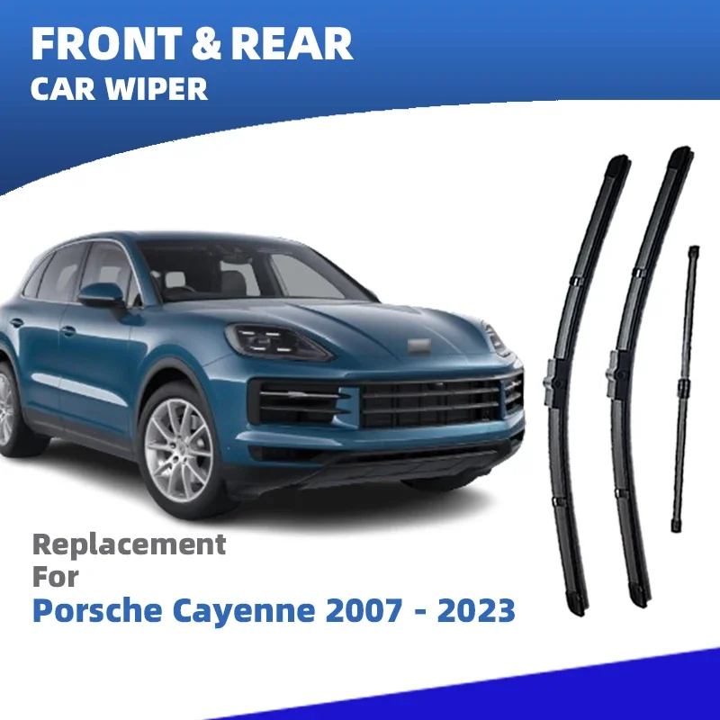 

LHD Front Rear Windshield Wiper Blade For Porsche Cayenne 9PA 92A 9YA 9YB 2007-2023 Windscreen Accessories Turbo S GTS E-Hybird