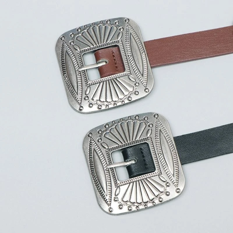 حزام خصر مبتكر للبالغين مع حزام خصر منحوت على شكل زهور قابل للتعديل وأحزمة خصر من البولي يوريثان للنساء حزام جينز عالمي