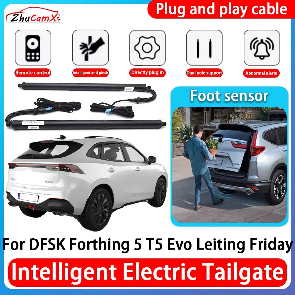 ZhuCamX Car Power Trunk Electric Suction Tailgate Intelligent Tail Gate Lift Strut For DFSK Forthing 5 T5 Evo Leiting Friday
