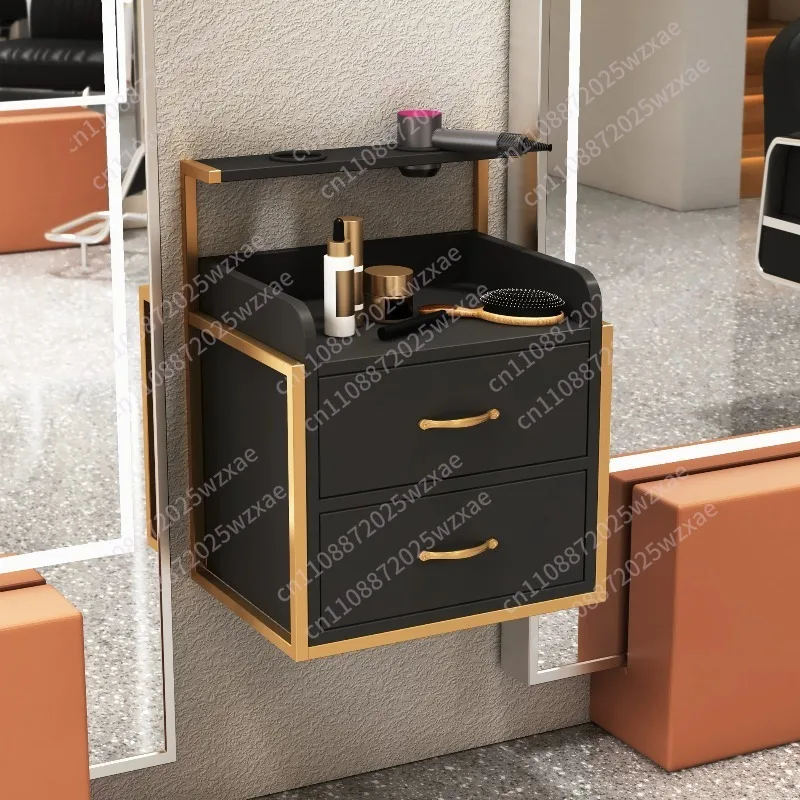 Multifunctional Salon Trolleys Wall-mounted Barber Shop Cabinet Hair Salon Special Perm Dyeing Tool Storage Rack Furniture