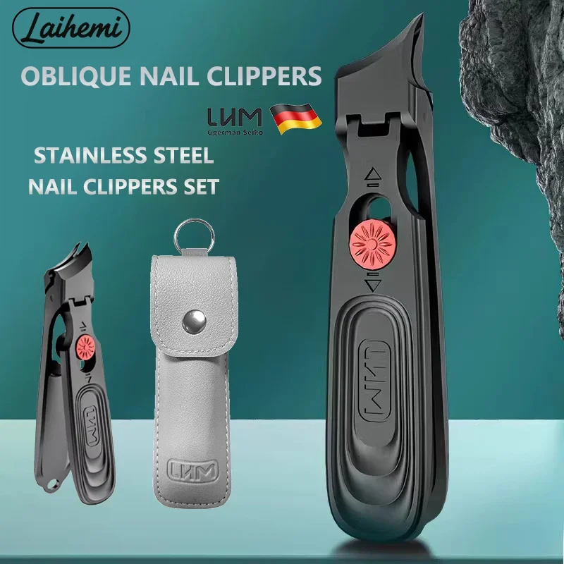 

Stainless steel nail clippers, ergonomic design, suitable for handling embedded and thick toenails