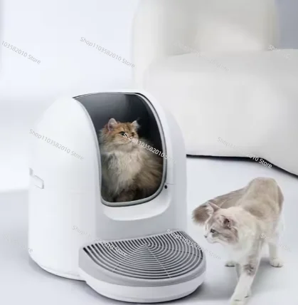 67L Large Capacity Smart Cat Litter Box, Fully Enclosed Automatic Self-Cleaning with Odor Control