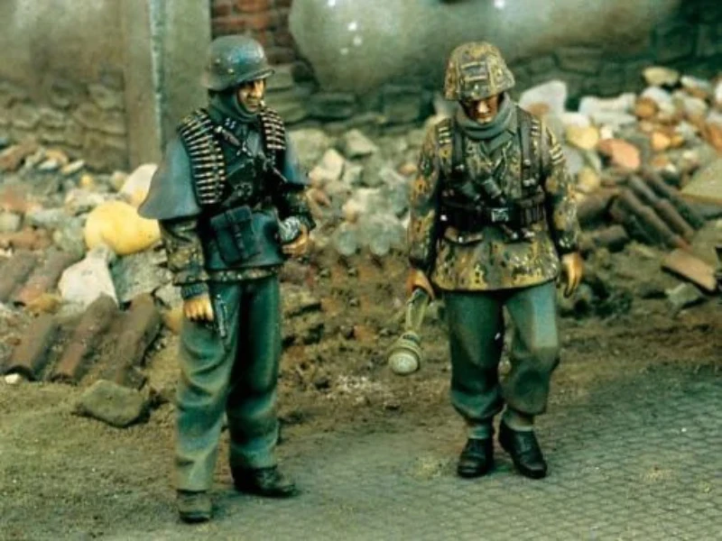 

Масштаб 1/35, литая под давлением фигурка из смолы, модель комплекта, боевая 2, группа фигурок в разобранном виде, неокрашенная
