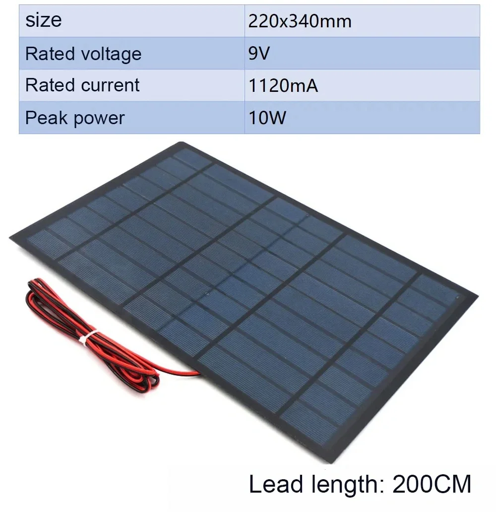 9V 12V 18V Solar Epoxy Panel Mini Solar Power Panel DIY Production Experiment Test