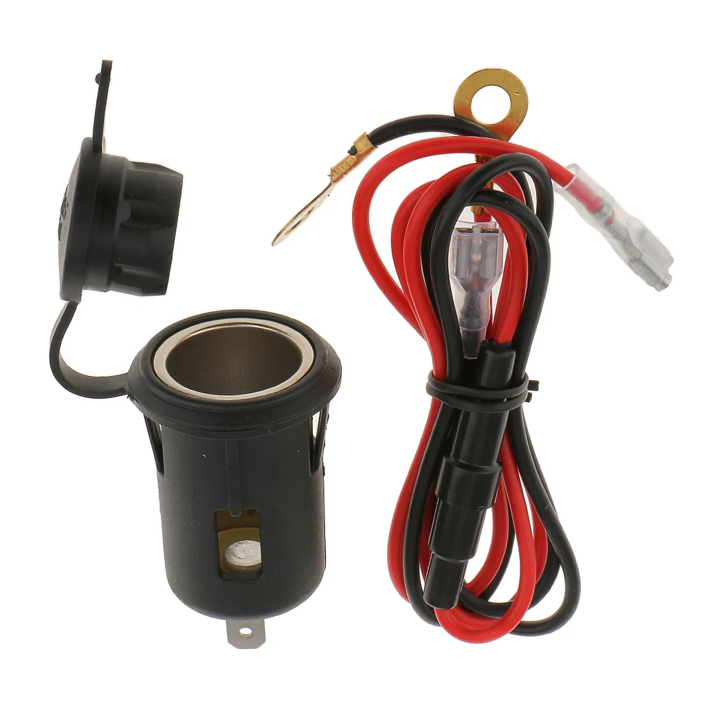 12V Waterproof Car Motorcycle Lighter Power Socket Plug Outlet