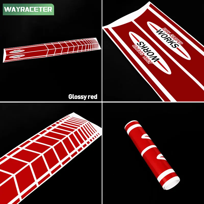 2 Pcs John Cooper Works Graphics Body Vinyl Decal Door Side Stripes Sticker For MINI Countryman 2024 U25 SE ALL4 Accessories
