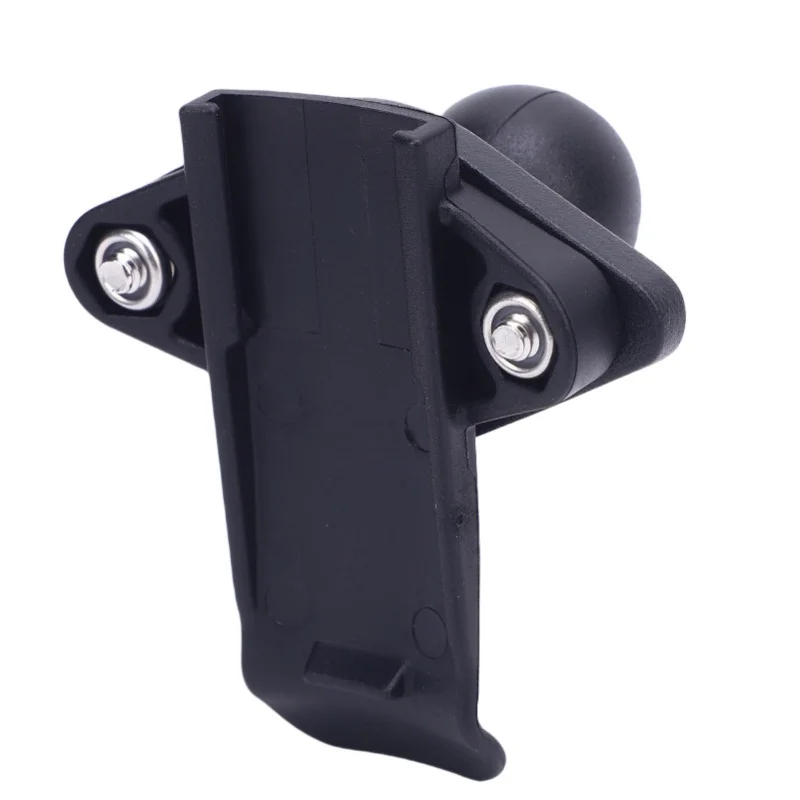 Motorcycle GPS Mount Nylon Handlebar Mounts Spine Clip Holder With 1 Inch Ball For Handheld Device Black Back Clip Kit