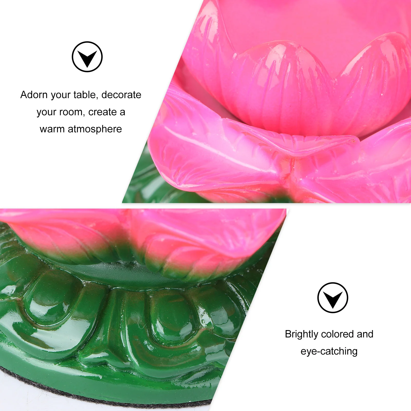 

1PC Lotus Shaped Candlestick Vintage Style Lotus Holder Buttered Lotus Lamp Holder Delicate Burner Holder for Home