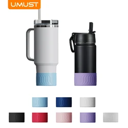 UMUST Silicone Boot for Stanley Cup Reusable Protective Water Bottle Bottom Sleeve Cover for Stanley 30oz/40oz Tumbler