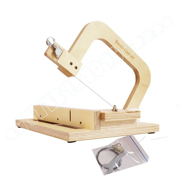 

All Wooden Handmade Cold Soap Homemade Cutter Cutting Table Steel Wire Knife Brake Knife Type Soap Cutting