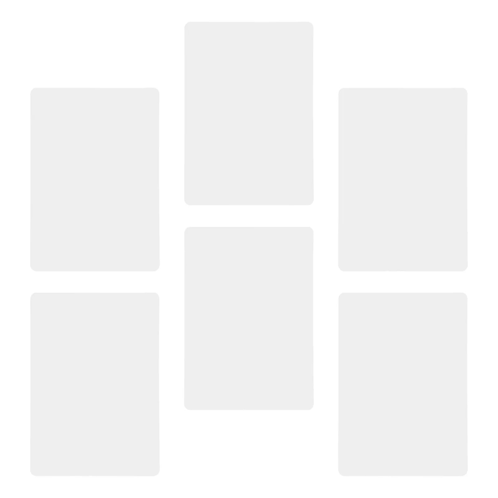 6Pcs Portable Dry Erase Board For Office Desk Memo Board Practice Writing Whiteboard Sheets Smooth Matte