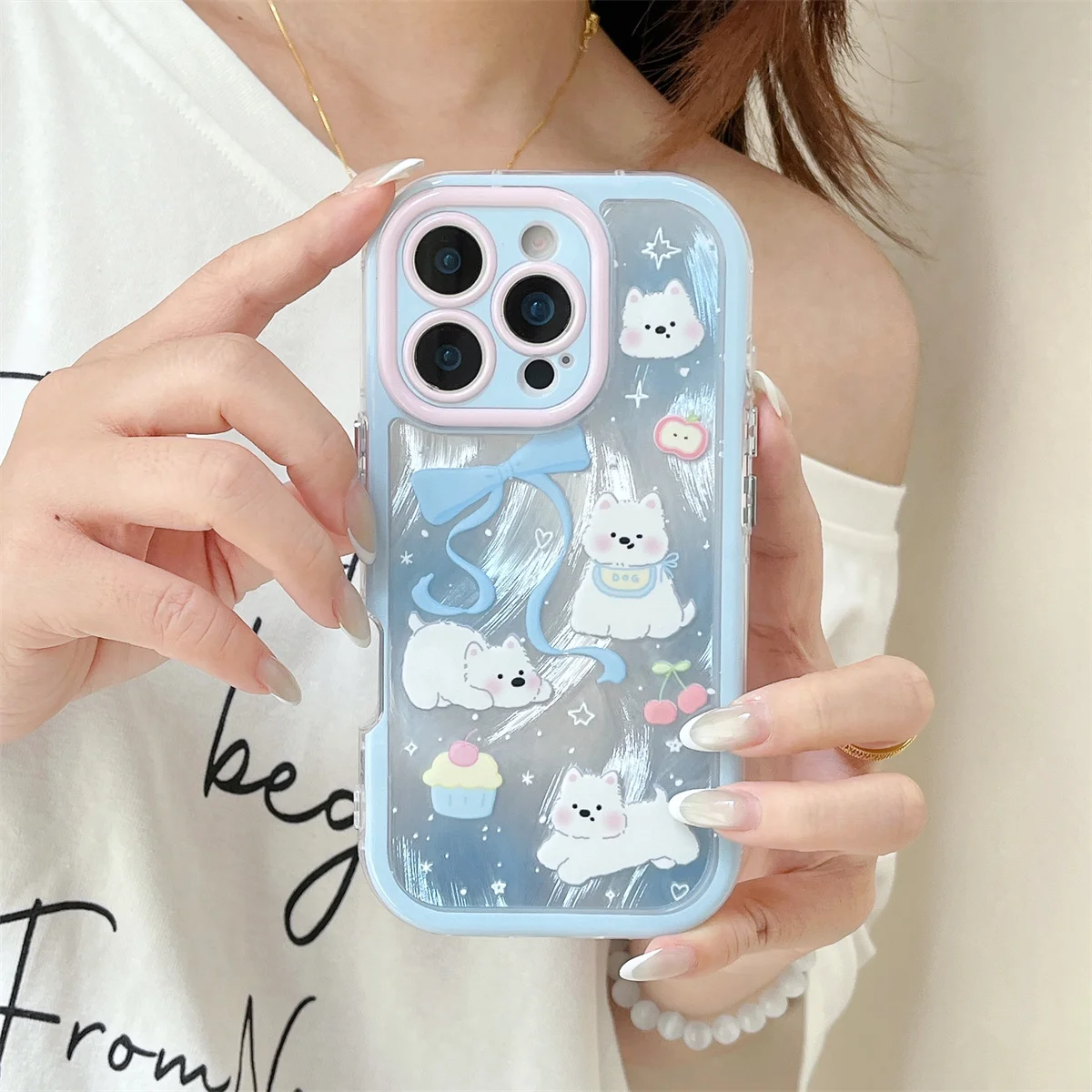 

New HelloKitty Lovely Anti-fall Cover Funda For iPhone 16 15 14 13 Pro Max - Luxury Stylish INS Korean Cute Shockproof Phone Cas