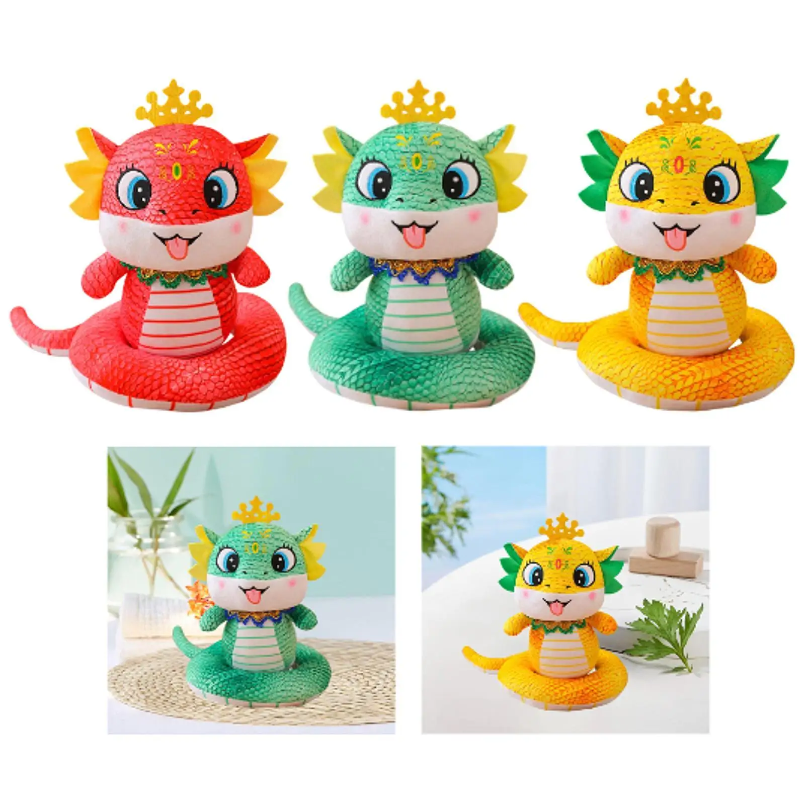 Chinees Nieuwjaar Slang Knuffel Slang Pop Speelgoed voor Slaapzaal Huishouden