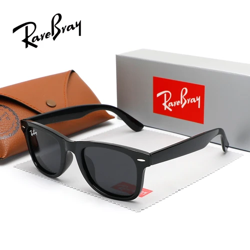 RareBray Gafas de sol cuadradas polarizadas de moda Gafas de sol de gran tamaño antideslumbrantes con espejo UV400 para hombres y mujeres