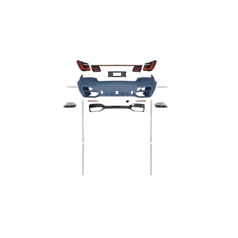 7 Series F01/02-(09-15) Upgrade to G11/12-(19-22) Body Kits Sport No Cutting Version Hood Bumper Kit for  2009-2015