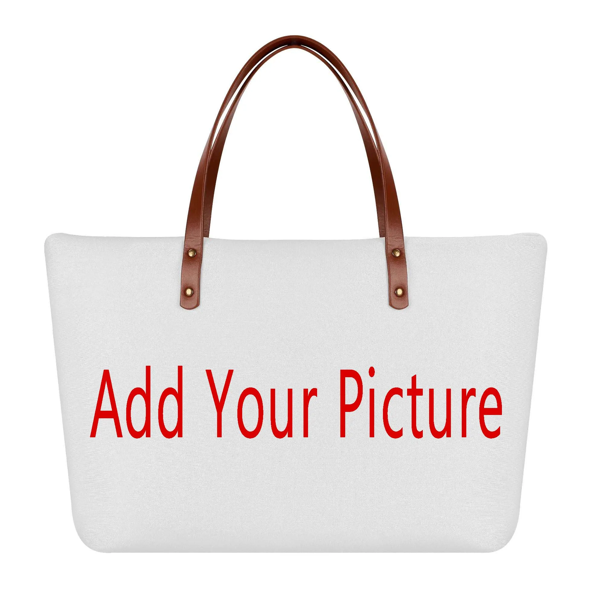 kkk Customized Pattern Text Logo Pu Handbag Large Capacity Single Shoulder Bag Wallet Set