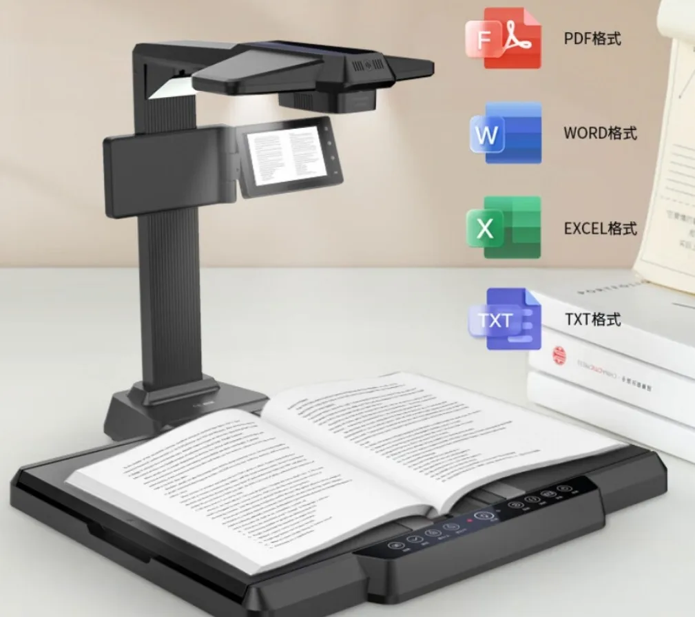 V-vormige boekscanner A3, oude boekscanner A3 met AI-stem