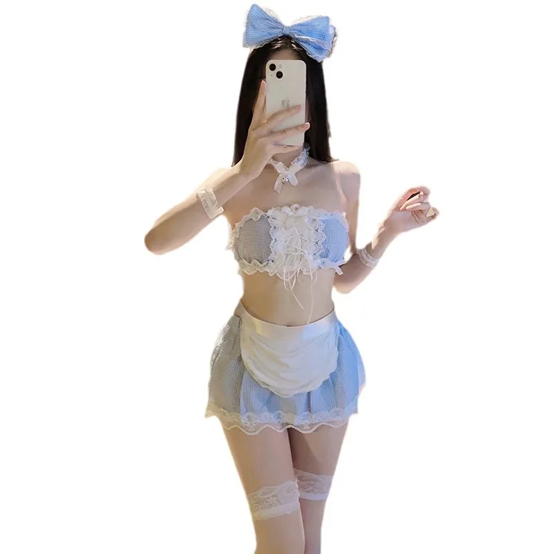 الحلو خادمة إغراء تلميذة موحدة الدانتيل مثير تأثيري الملابس الداخلية Kawaii الدانتيل دور اللعب الأرنب ازياء للنساء خادمة وتتسابق #5