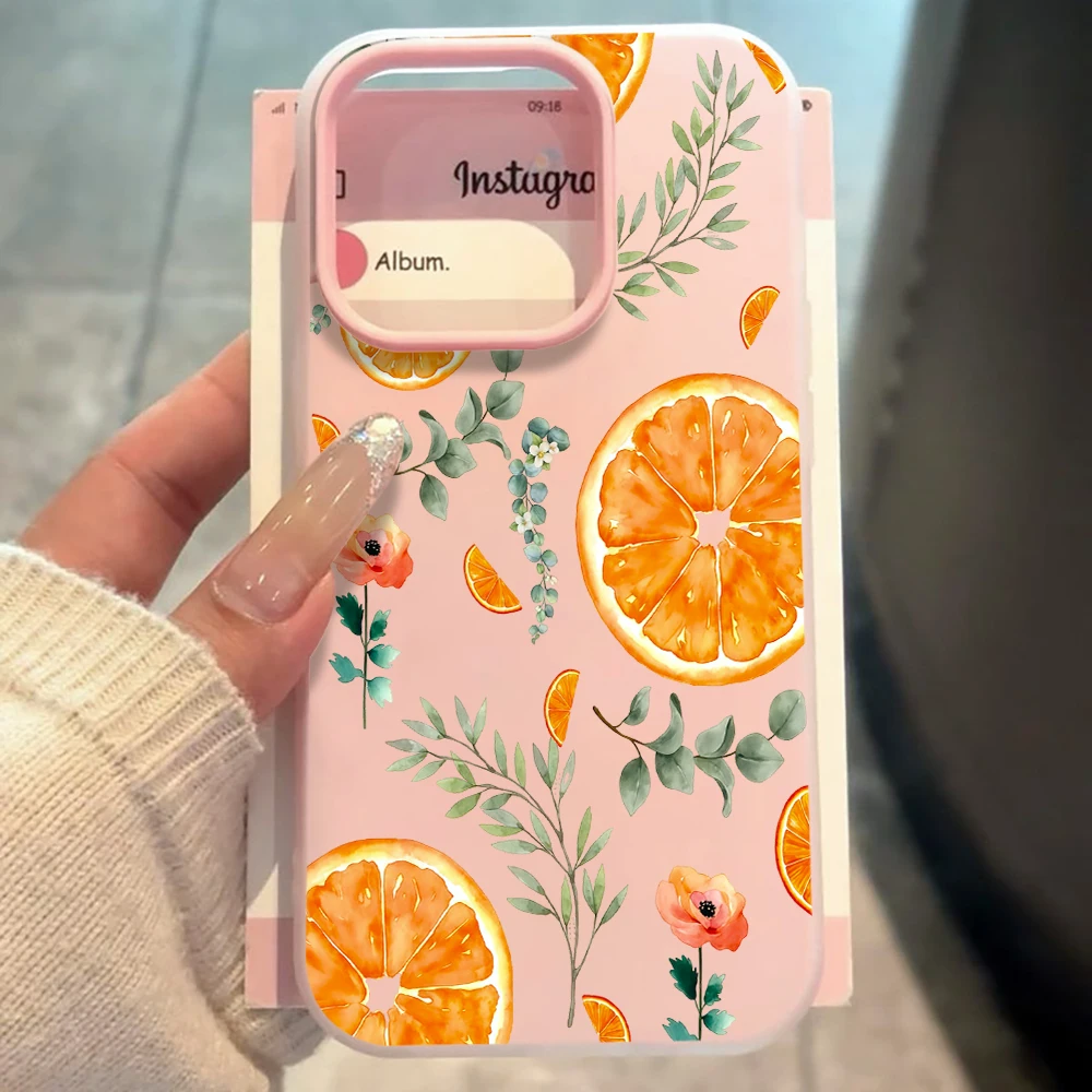 Fresh Summer Citrus Floral Phone Case For Samsung Galaxy S26 S25 S23 S22 Ultra S24 S26 Plus A57 A17 A37 A07 A56 Protection Cover