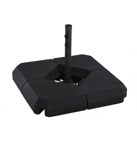 

Стальное основание для зонта Outsunny: 4 заполняемых грузила для стабильности зонтика для патио