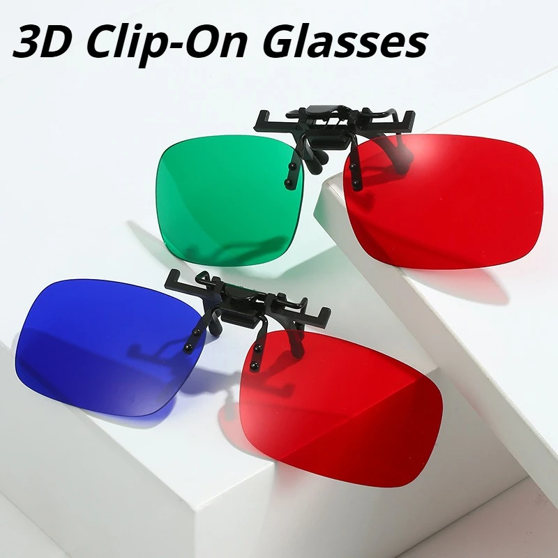 

Green-Red-Blue 3D Glasses Clip-Ons for Amblyopia Training Specialised Lenses for Strabismus Correction Eyewear Accessories