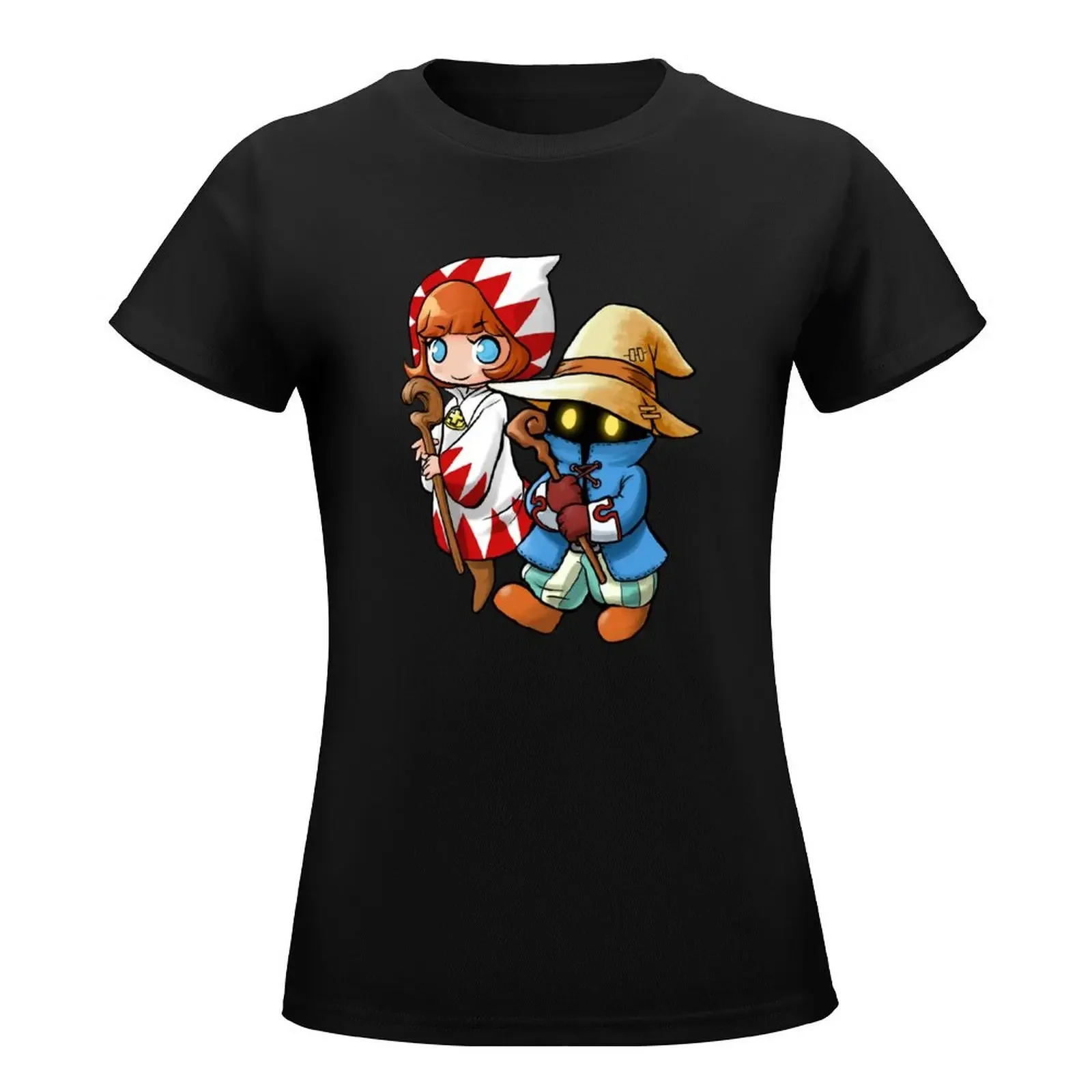 Black & White Mage T-Shirt cute clothes Short sleeve tee summer clothes t shirts for Women loose fit