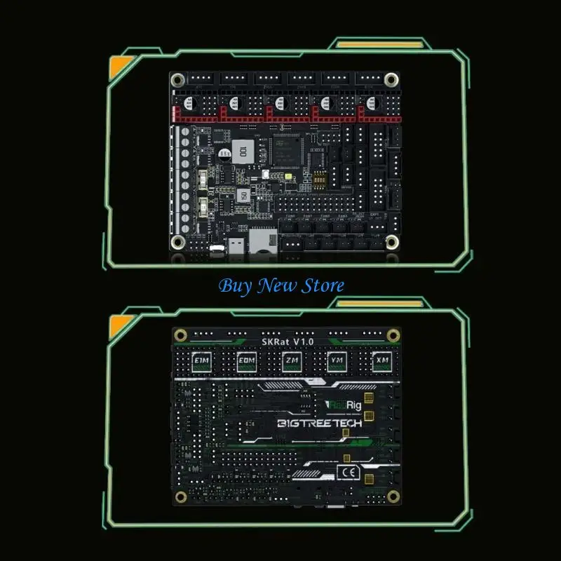 20ce Skrat v1.0 32bit Printer Motherboard Ratos 2.0 CAN BUS ADXL345 PT100 for Klipper Printer Control