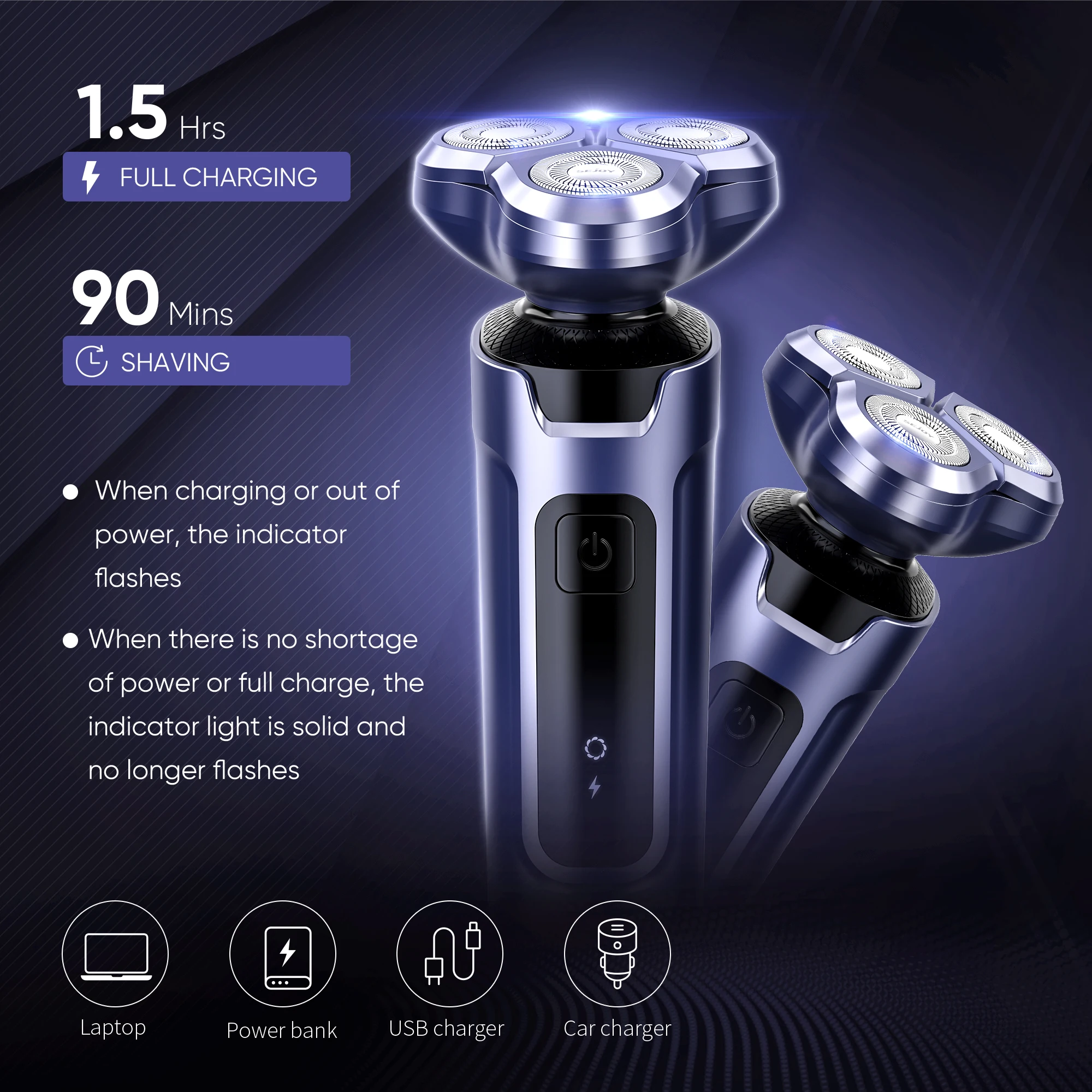 مجموعة أدوات تشذيب الشعر الكهربائية من سيجوي للرجال ماكينة حلاقة لاسلكية قابلة لإعادة الشحن 5 في 1 ماكينة قص احترافية