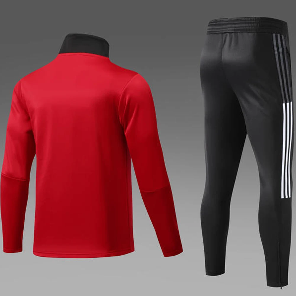 2024/25 New Half Zipper Soccer Tracksuit Football Jacket Kids Men Adult Long Sleeves Training Football Suits