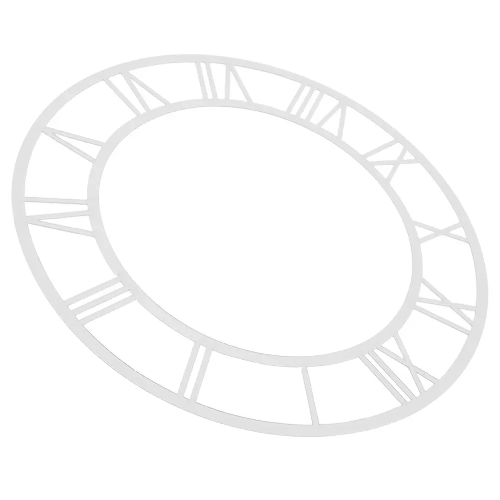 

Elegant Round Roman Numerals Sticker Acrylic Mirror Surface Living Room Hotel Entryway Decorative Adhesive Minimalist Design