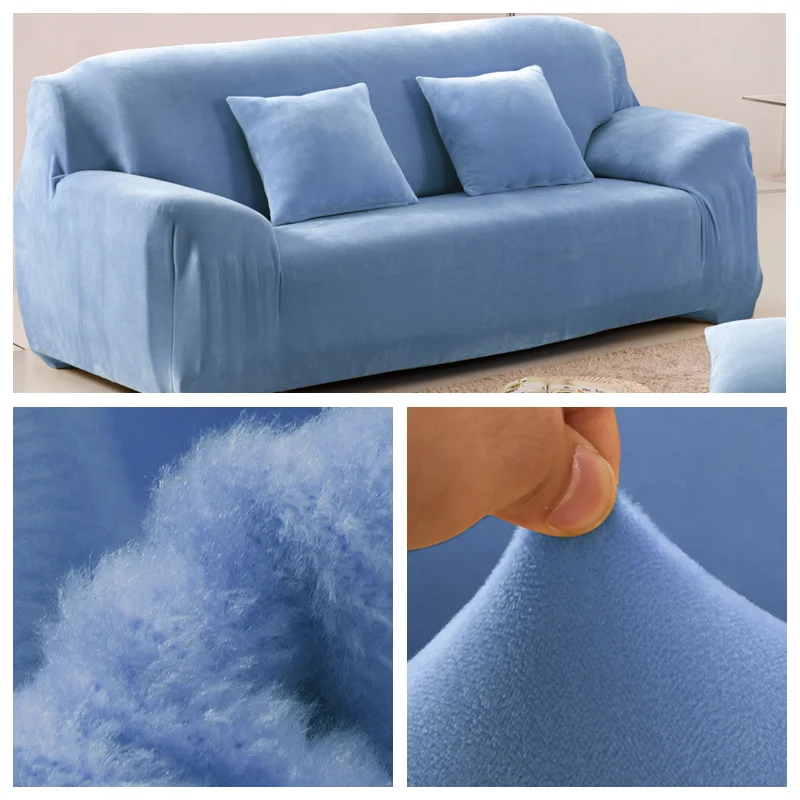 All-Inclusive Slip-Resistant Full Elastic Plush Sofa Cover For Autumn and Winter